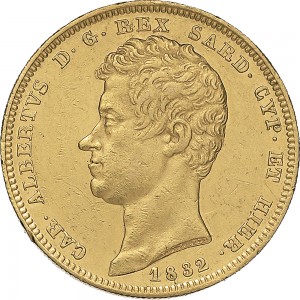 888D 100 lire 1832 Scudo sannitico Torino Oro