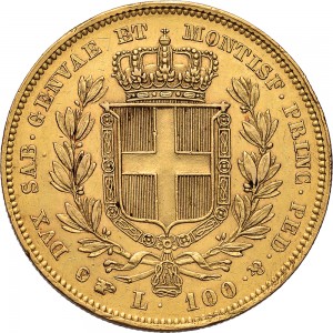 898R 100 lire 1840 Scudo sannitico Torino Oro