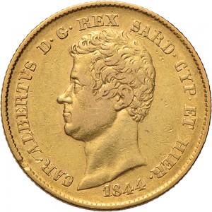 923D 20 lire 1844 Scudo sannitico Torino Oro