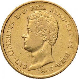 928D 20 lire 1847 Scudo sannitico Torino Oro