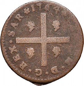 451D Cagliarese da 2 denari 1764 Nodo d