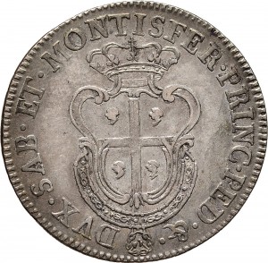 419R Mezzo scudo da 5 reali 1770 Scudo a cartoccio Torino Argento