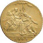 38R Zecchino da 9,15 lire 1745 Annunciazione 2° tipo Torino Oro