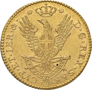 721R Doppia da 4 scudi 1800 Aquila spiegata Torino Oro