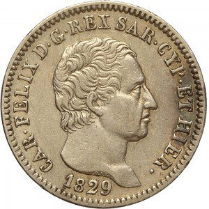 861D Lira 1829 Scudo svizzero Torino Argento