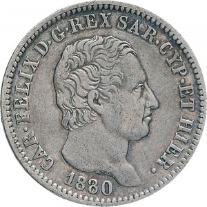 863D Lira 1830 Scudo svizzero Torino Argento