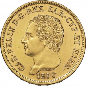 792D 80 lire 1830 Scudo svizzero Genova Oro
