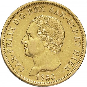 793D 80 lire 1830 Scudo svizzero Torino Oro