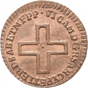 635D 2 denari 1780 Nodo di Savoia Torino Rame