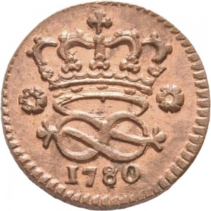 635R 2 denari 1780 Nodo di Savoia Torino Rame