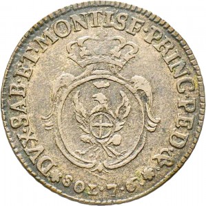 578R 7,6 soldi 1783 Scudo ovale a cartoccio Torino Mistura di argento