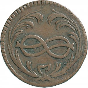 711R Cagliarese da 2 denari 1792 Nodo di Savoia Torino Rame