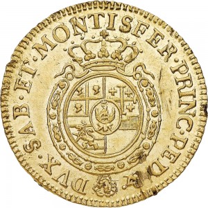 470R Doppia da 4 scudi 1774 Scudo rotondo 1° tipo Torino Oro