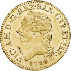 470D Doppia da 4 scudi 1774 Scudo rotondo 1° tipo Torino Oro