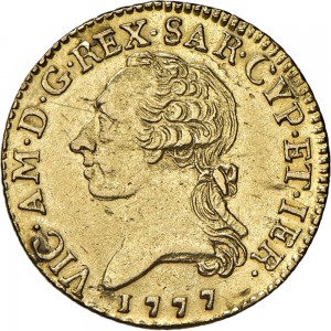 472D Doppia da 4 scudi 1777 Scudo rotondo 1° tipo Torino Oro