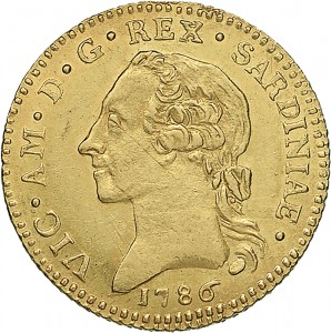480D Doppia da 4 scudi 1786 Aquila spiegata 2° tipo Torino Oro
