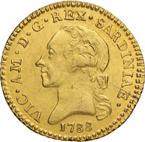 482D Doppia da 4 scudi 1788 Aquila spiegata 2 ° tipo Torino Oro