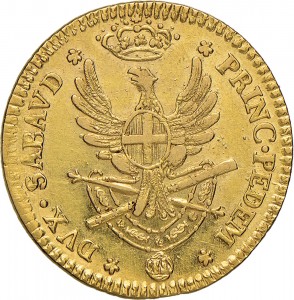 488R Doppia da 4 scudi 1794 Aquila spiegata 2° tipo Torino Oro