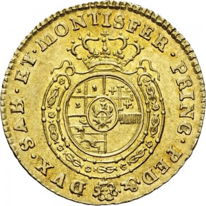 494R Mezza doppia 1775 Scudo rotondo 1° tipo Torino Oro