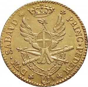 513R Mezza doppia 1793 Aquila spiegata 2° tipo Torino Oro