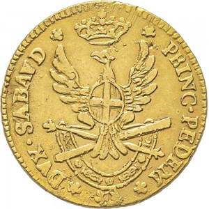 514R Mezza doppia 1794 Aquila spiegata 2° tipo Torino Oro