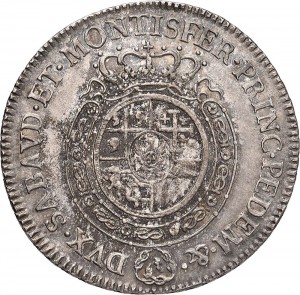 525R Mezzo scudo da 3 lire 1774 Scudo rotondo Torino Argento