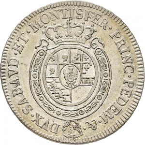 533R Mezzo scudo da 3 lire 1782 Scudo rotondo Torino Argento