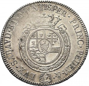 541R Mezzo scudo da 3 lire 1791 Scudo rotondo Torino Argento