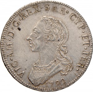 542D Mezzo scudo da 3 lire 1792 Scudo rotondo Torino Argento