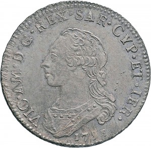 561D Quarto di scudo da 1,10 lire 1792 Scudo rotondo Torino Argento