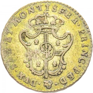 680R Reale da 5 soldi 1795 Scudo a cartoccio 1° tipo Torino Mistura di argento