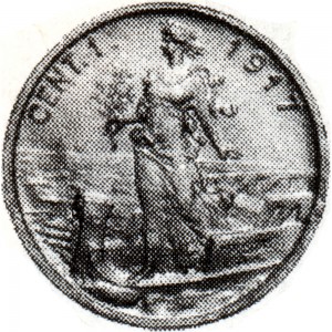 2656R 1 centesimo 1917 Italia marinara Roma Alluminio Prova