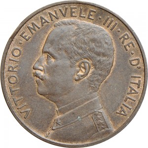 2639D 10 Centesimi 1908 Italia marinara Roma Bronzo Prova