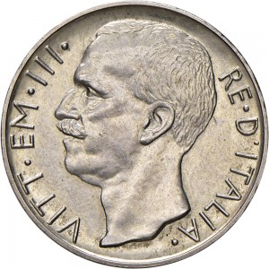 2591D 10 lire 1926 Italia su biga briosa 2° tipo Roma Argento Prova