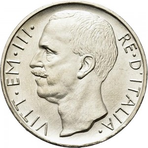 2593D 10 lire 1927 Italia su biga briosa Roma Argento Prova