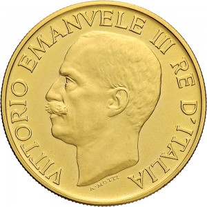 2568D 100 lire 1923 Fascio littorio Roma Oro Prova