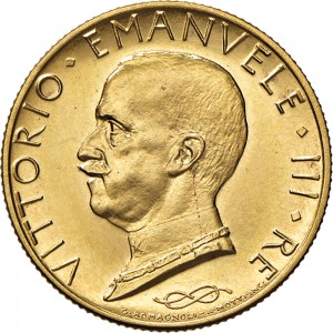 2572D 100 lire 1931 Anno IX Italia marinara Roma Oro Prova