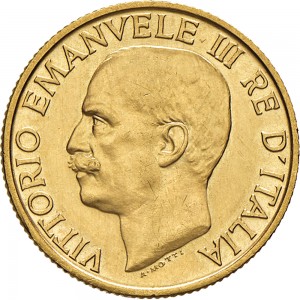 2577D 20 lire 1923 Fascio littorio Roma Oro Prova