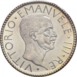 2579D 20 lire 1927 Anno V Littore e Italia genitrice Roma Argento Prova