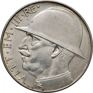 1354D 20 lire 1928 VI Fascio littorio 2° tipo Roma Argento