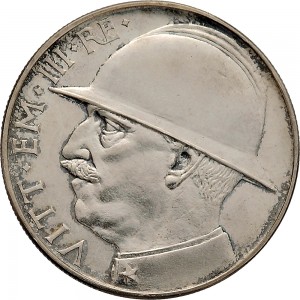 2585D 20 lire 1928 VI Fascio littorio 3° tipo Roma Argento Prova