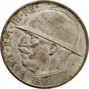 2587D 20 lire 1928 VI Fascio littorio 6° tipo Roma Argento Prova