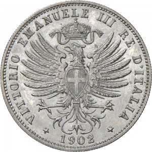 2631D 25 centesimi 1902 Aquila spiegata Roma Nichelio