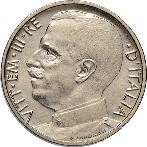 2625D 50 centesimi 1919 Giustizia su quadriga di leoni 1° tipo Roma Nichelio Prova