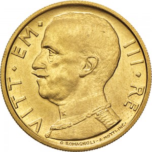 2575D 50 lire 1931 Anno IX Littore Roma Oro Prova