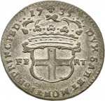 151R 2,6 soldi 1735 Scudo a cartoccio 1° tipo Torino Mistura di argento