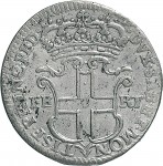 143R 5 soldi 1745 Scudo a cartoccio 3° tipo Torino Mistura di argento
