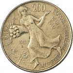 1935R 200 lire 1981 Villa Lubin Roma Bronzital