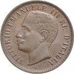1563D 1 centesimo 1903 Valore entro semicorona di alloro e quercia Roma Rame