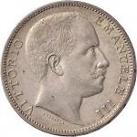 1393D 2 lire 1901 Aquila spiegata Roma Argento